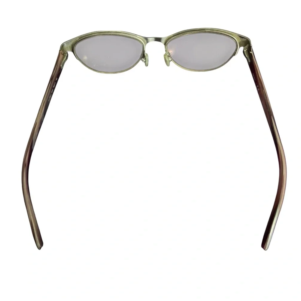 DKNY by Donna Karen Pink and Silver Semi-Rimless cat eye frames glasses